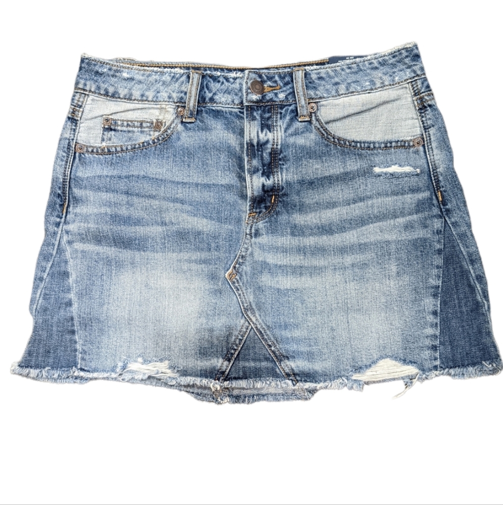 American Eagle Mini Vintage High Rise Denim Skirt